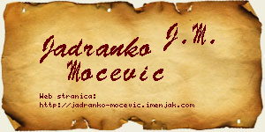 Jadranko Močević vizit kartica